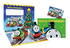 「『映画 きかんしゃトーマス サンタをさがせ！ パーシーのクリスマス急行』特製Xmasカード&封筒付きムビチケカード（親子ペア券）」