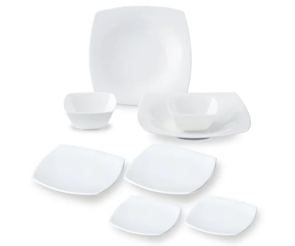 NARUMI(ナルミ) 福袋 2026 食器 8ピースセット スタイルズ ホワイト 2人用 シンプル スクエア 食器セット 電子レンジ温め 食洗機対応 5048…