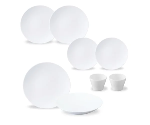 NARUMI(ナルミ) 福袋 2026 食器 8ピースセット スタイルズ クールクープ ホワイト 2人用 おしゃれ シンプル 食器セット 電子レンジ温め 食洗機…