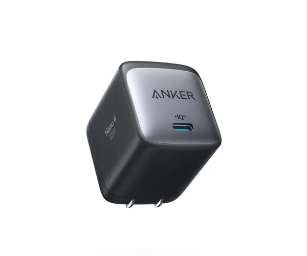 Anker Nano II 65W (PD 充電器 USB-C)【独自技術Anker GaN II採用/PD対応/PSE技術基準適合/折りたたみ式プラグ】Mac…