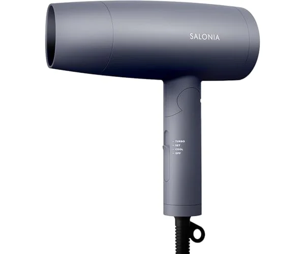 SALONIA サロニア スピーディーイオン ドライヤー 大風量 速乾 軽量 マイナスイオン ヘアドライヤー SL-013GR グレー