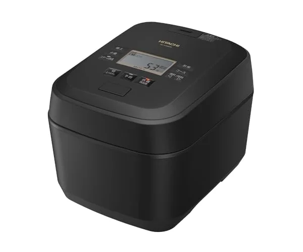 日立 炊飯器 5.5合 圧力&スチームIH 蒸気カット RZ-V100GM K フロストブラック 八代目儀兵衛 監修 日本製 内釜6年保証 大火力 沸騰鉄釜 ふ…