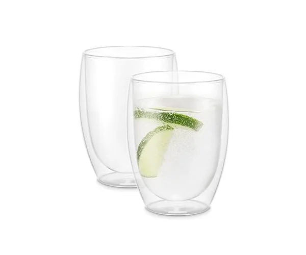 BODUM ボダム グラス コップ タンブラー PAVINA パヴィーナ ダブルウォールグラス 350ml 2個セット 保温保冷性 二重構造 耐熱ガラス 電子レ…