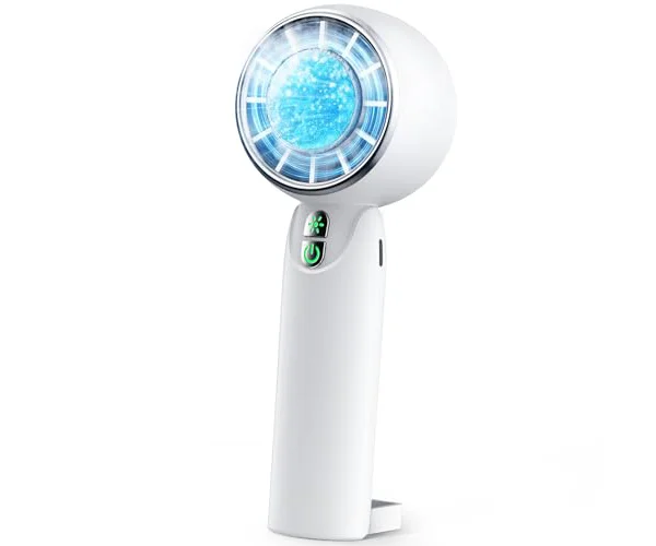 SSYFEI ハンディファン 冷却プレート 超強力暴風 28000RPM【0.2秒瞬時冷感・最大20H持続】静音 小型 卓上 手持ち扇風機 風量5段階 ミニ T…
