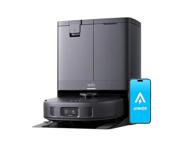 Anker Eufy (ユーフィ) X10 Pro Omni (ロボット掃除機) 【加圧式デュアル回転モップ搭載/自動ゴミ収集ステーション/モップの自動洗浄・乾…