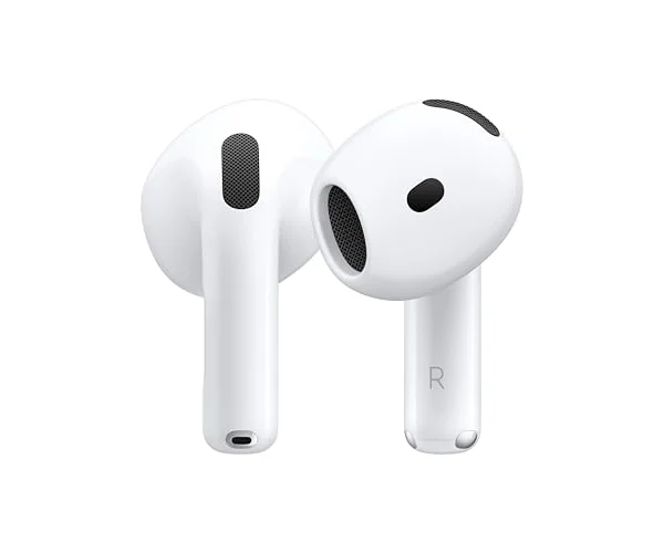 Apple AirPods 4 ワイヤレスイヤホン、Bluetooth5.3、パーソナライズされた空間オーディオ、耐汗耐水性能、USB-C 充電ケース、H2 チ…