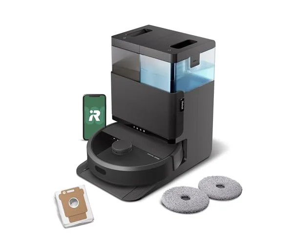 【2025 ルンバ（Roomba） Plus 405 Combo ロボット + AutoWash 充電ステーション (ロボット掃除機) iRobot【水拭き/両…