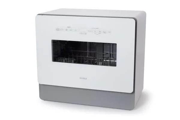 シロカ 2WAY食器洗い乾燥機｜4～5人用 オートオープン機能 バケツ給水 食器36点 UV除菌 食洗機 工事不要 分岐水栓可 タイマー6段階設定 おまかセンサ…