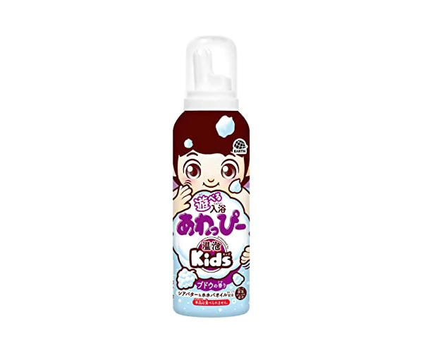 温泡 Kids 温泡キッズ 遊べる入浴 あわっぴー (ブドウの香り) お風呂 泡 あそび 子ども用 おもちゃ バスグッズ お風呂遊び こども向け