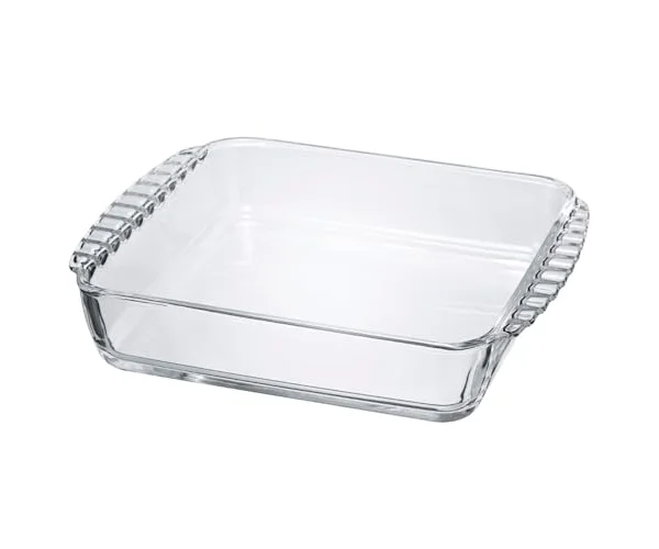 HARIO(ハリオ) 耐熱ガラス製 スクエア皿 2000mL BUONO kitchen グラタン皿 日本製 クリア HKOZ-200-BK