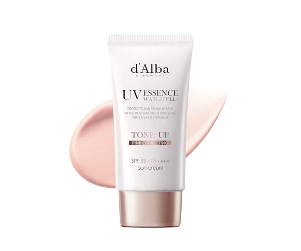 【d'Alba公式】トーンアップ UVエッセンス サンクリーム - SPF50+/PA++++ 化粧下地 日焼け止め 美容液 汗と水に強い ウォータープルーフ …
