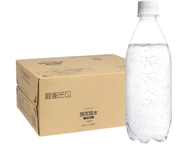 by Amazon 強炭酸水 プレーン ラベルレス 500ml×35本
