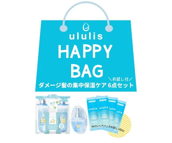福袋 2025 ハッピーバッグ WEB限定 乾燥・ダメージ髪の集中補修ケア 6点セット MIZUヘアパックお試しパウチ3枚付 うるおいケア+ミストセット (うる…