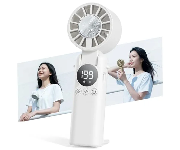 HAGOOGI ハンディファン 冷却プレート 【瞬間冷却-28℃&極静音設計】 手持ち扇風機 199段階風量調整 強力 6000mAh大容量 最大16H稼働 静…