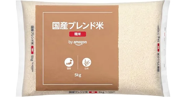 by Amazon 国産ブレンド米 政府 備蓄米 令和3年産 5kg