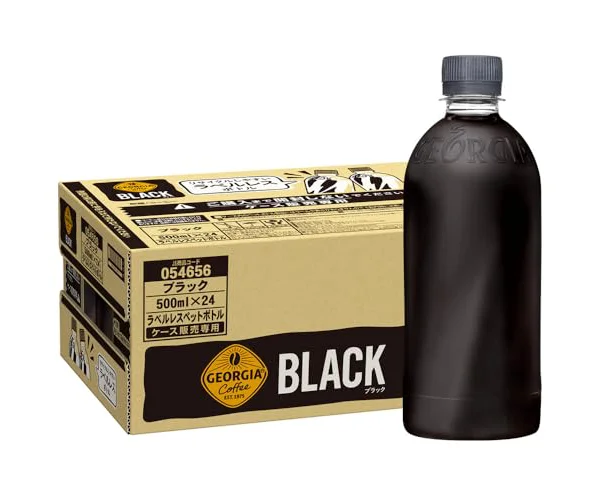 コカ・コーラ ジョージア ブラック ラベルレス 500mlPET ×24本