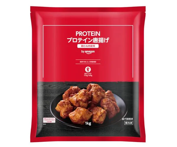 [冷凍] by Amazon 味の素 PROTEIN プロテイン唐揚げ 1kg 高タンパク プロテイン 冷凍食品 から揚げ 胸肉 ムネ肉 大容量