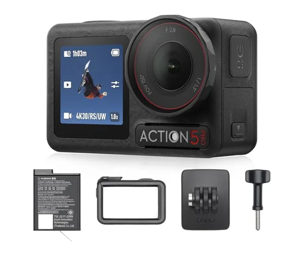 DJI Osmo Action 5 Pro スタンダードコンボ アクションカメラ小型 1/1.3インチセンサー付き 防水 4K/120fps映像 被写体トラッキ…