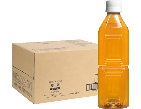 by Amazon ラベルレス 六条麦茶 500ml ×24本 ノンカフェイン