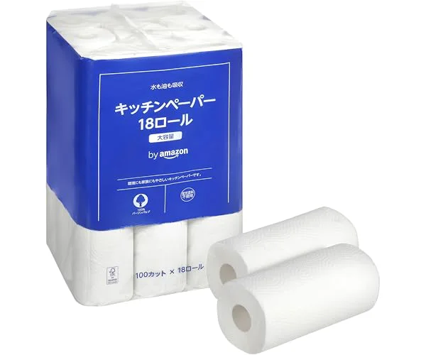 by Amazon キッチンペーパー FSC認証紙 18ロール