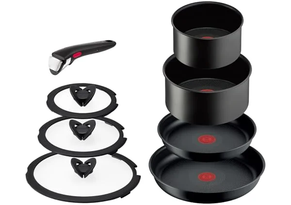 【オンライン限定】 ティファール 取っ手のとれる 鍋 フライパンセット 8点セット IH ガス火対応 PFOAなどの有害物質不使用 「インジニオ・ネオ チャコー…