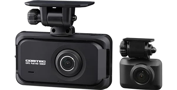 コムテック ドライブレコーダー ZDR055 STARVIS 2搭載で夜間撮影性能向上 前後2カメラ 前後200万画素 FullHD GPS/後続車両接近お知ら…