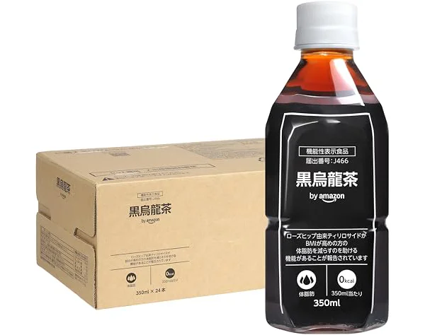 by Amazon 黒烏龍茶 350ml×24本 機能性表示食品 (Happy Belly)