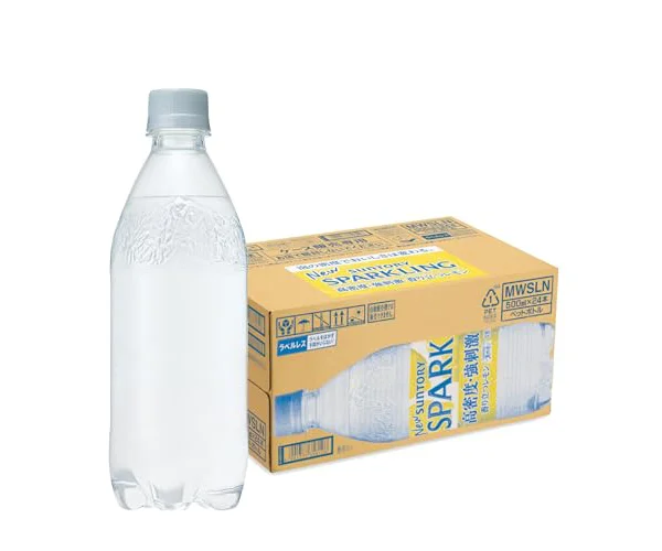 Suntory サントリー 天然水スパークリング レモン ラベルレス 500ml ×24本 [炭酸水]