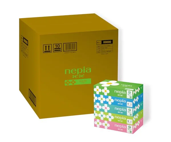 ネピア ネピネピ ティシュ 300枚(150組)×60箱(5箱×12パック)【ケース品】