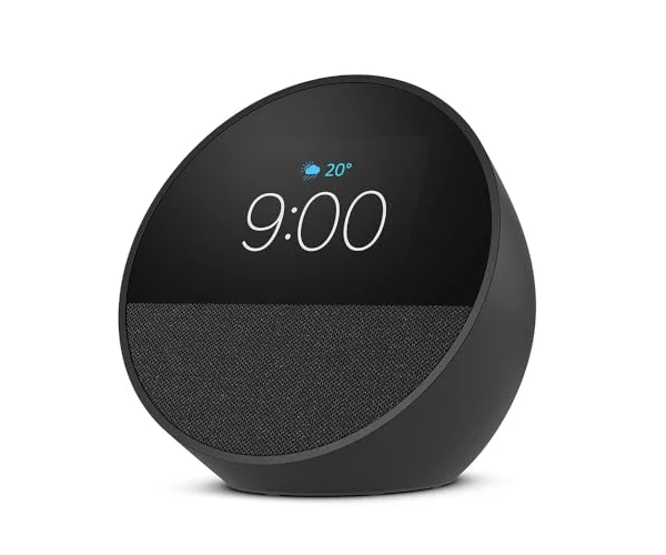 Echo Spot（2024年発売） - スマートアラームクロック with Alexa、鮮やかなサウンド | ブラック