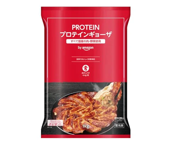 [冷凍] by Amazon 味の素 PROTEINギョーザ 1kg 高タンパク プロテイン 冷凍食品 餃子 ぎょうざ 大容量 (SOLIMO)