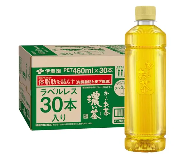 [機能性表示食品] 伊藤園 ラベルレス おーいお茶 濃い茶 460ml×30本 スマートボトル