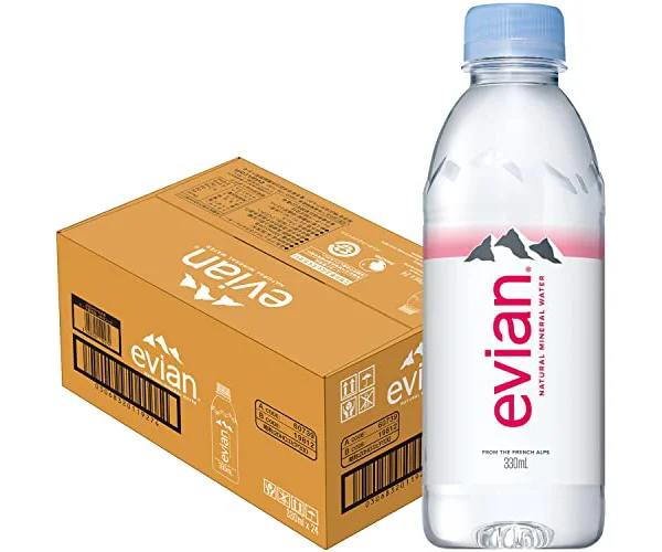 Evian(エビアン) 硬水 ミネラルウォーター 330ml×24本