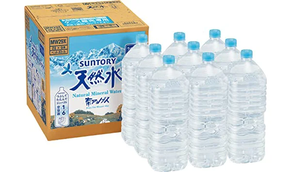 サントリー 天然水 ラベルレス 2L ×9本 南アルプス 【Amazon.co.jp限定】まとめ売り実施中