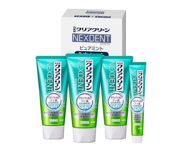 クリアクリーン ネクスデント 120g×３個＋ハミガキ粉付 [医薬部外品] 歯磨き粉