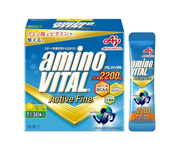 アミノバイタル 味の素 アクティブファイン グレープフルーツ味 顆粒 30本入箱 アミノ酸 2200mg BCAA コンディショニング