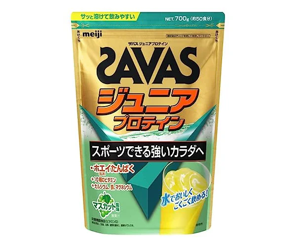 ザバス(SAVAS) ジュニアプロテイン マスカット風味 700g 明治 カルシウム ビタミン
