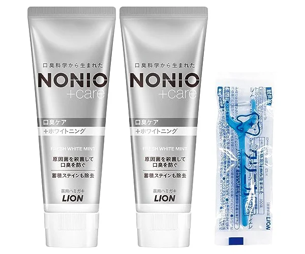 【Amazon.co.jp限定】NONIO(ノニオ) プラス ホワイトニング [医薬部外品] ハミガキ (高濃度フッ素 1450ppm配合) 歯磨き粉 セット …