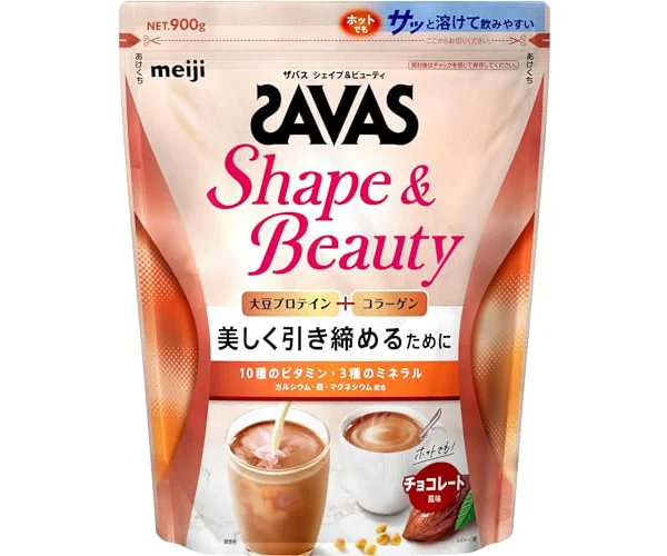ザバス(SAVAS) シェイプ&ビューティ チョコレート風味 900g 明治