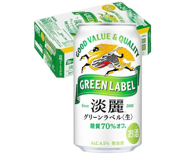 淡麗グリーンラベル GREEN LABEL グリーンラベル ビール 発泡酒 キリン 350ml 24本 [糖質70%オフ]