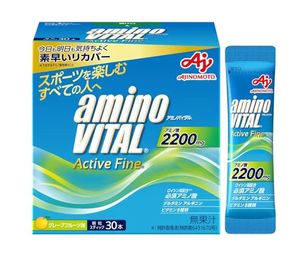 アミノバイタル 味の素 アクティブファイン グレープフルーツ味 顆粒 30本入箱 アミノ酸 2200mg BCAA コンディショニング