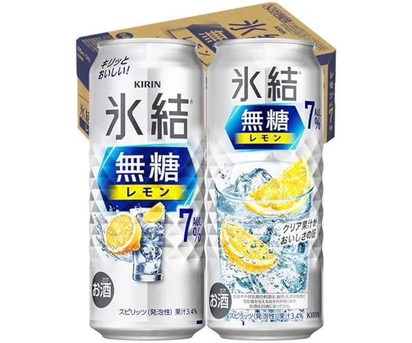 氷結無糖 レモン Alc.7% 500ml 24本 レモンサワー チューハイ 酎ハイ お酒 キリン [甘くない]