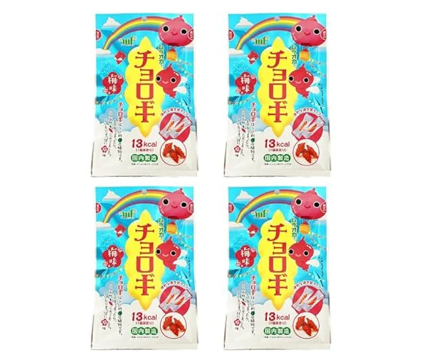 チョロギ 梅味 27g 4袋セット 村岡 ムラオカ 個包装 おつまみ 梅酢味 国内製造 カリカリ 食感 保存食 おやつ おせち常備 人気菓子