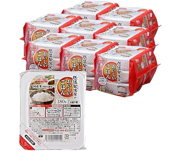 アイリスオーヤマ パックご飯 国産米 100% 低温製法米 非常食 米 レトルト 180g ×24個