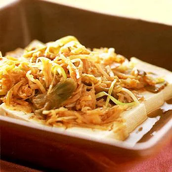 豆腐と帆立のレンジ蒸し