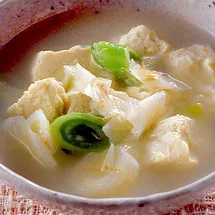 いり豆腐の中華風スープ