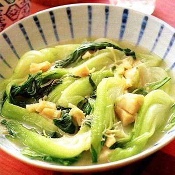 「チンゲン菜と帆立の炒め煮」の太らない献立