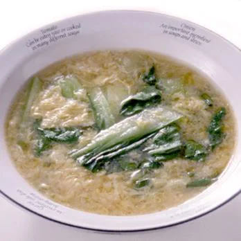 チンゲン菜の卵スープ