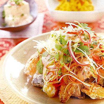 揚げ魚と香味野菜のポン酢あえ By飛田和緒さんの料理レシピ プロのレシピならレタスクラブ