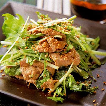 水菜と牛しゃぶ肉のサラダ By平井淑子さんの料理レシピ プロのレシピならレタスクラブ
